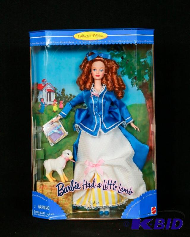 lot 52 image: 1999 Barbie had a Little Lamb Collector Edition NIB