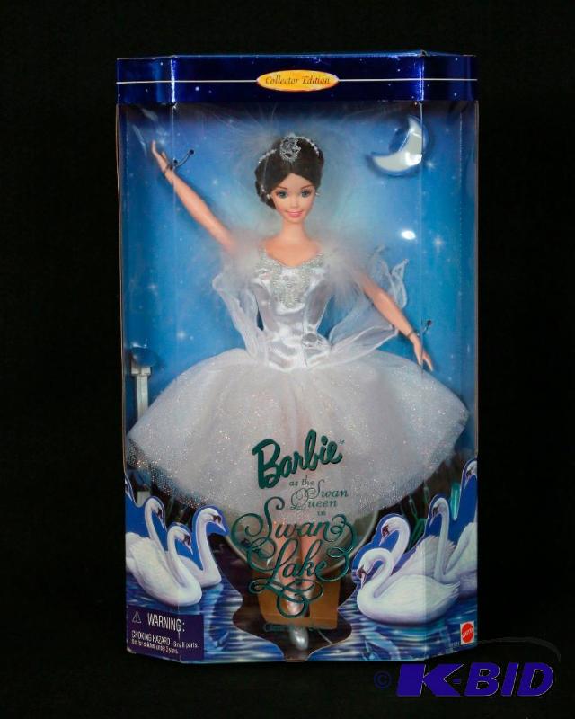 lot 54 image: 1997 Barbie as Swan Queen Collector Edition NIB