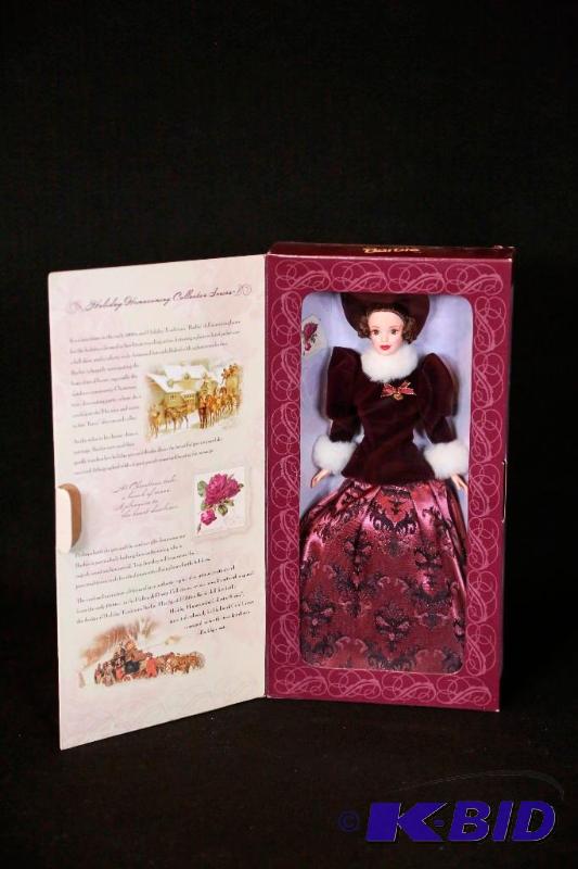 lot 65 image: 1996 Holiday Traditions Barbie NIB