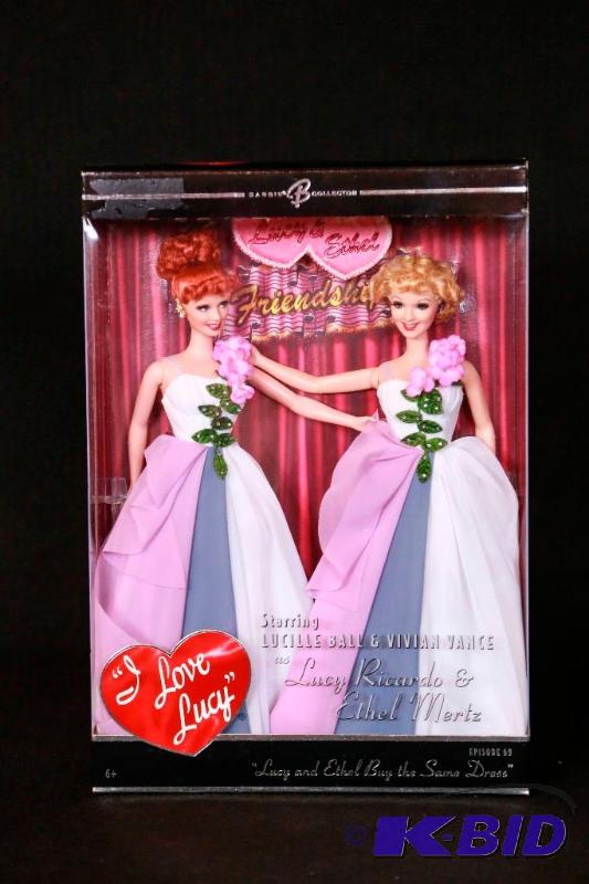 lot 77 image: Lucy & Ethel I Love Lucy Barbie NIB