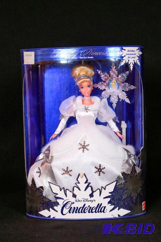 lot 82 image: Holiday Princess Cinderella Barbie NIB