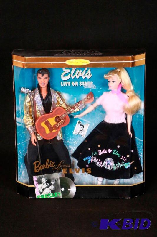 lot 84 image: 1996 Barbie Loves Elvis Collectors Edition NIB