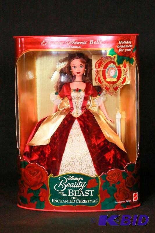 lot 95 image: 1997 Beauty and the Beast Belle Barbie NIB