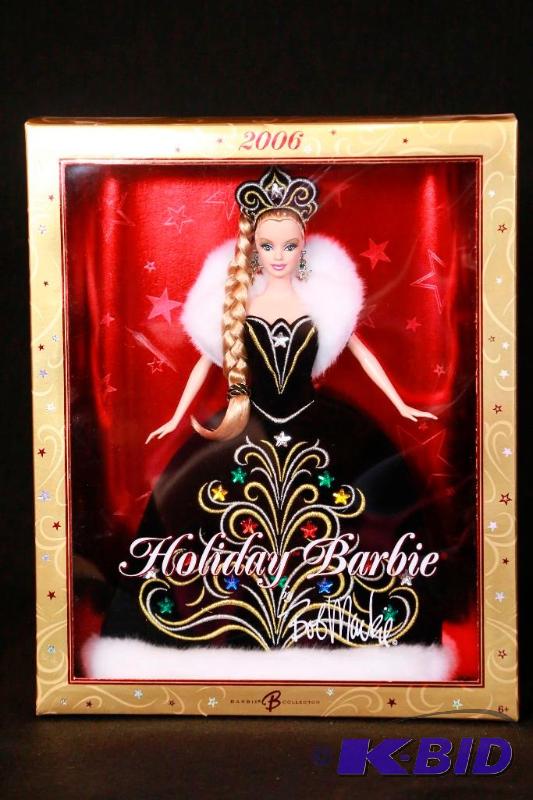 lot 98 image: 2006 Happy Holidays Barbie NIB