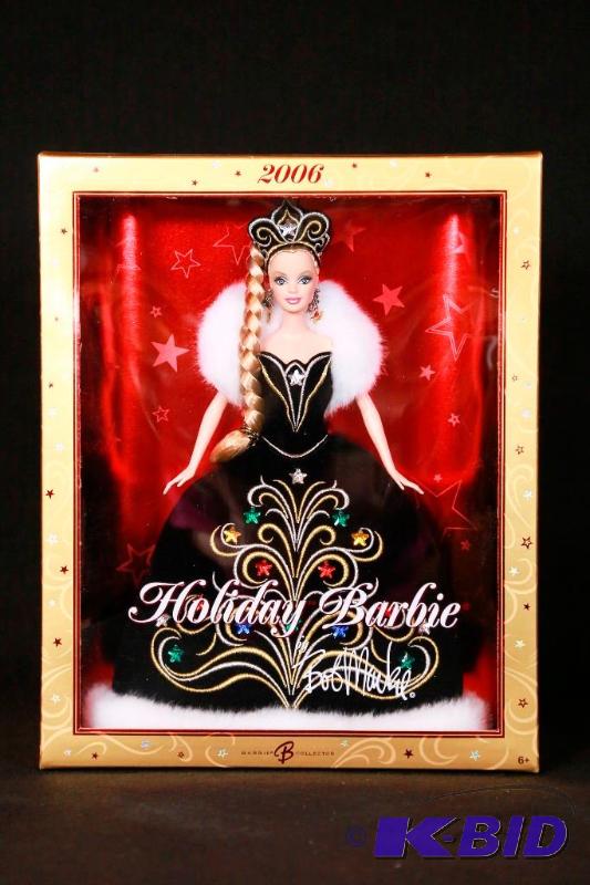 lot 99 image: 2006 Happy Holidays Barbie NIB