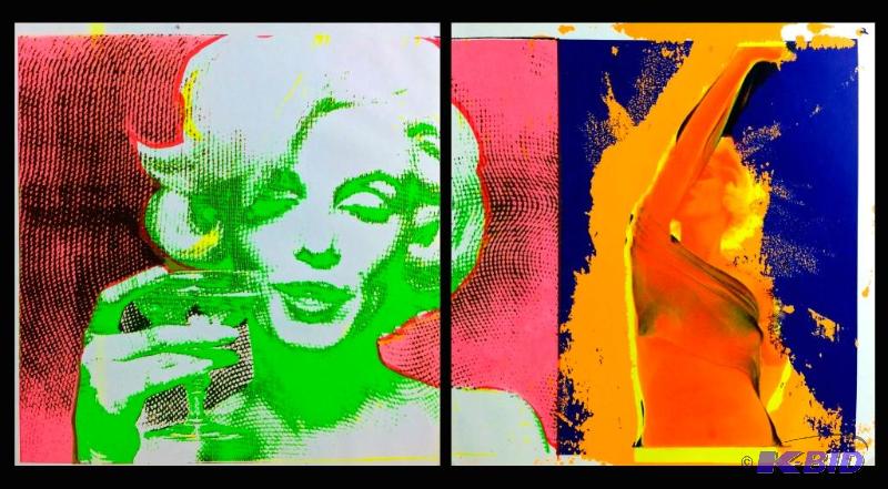 Vintage Circa 1968 Bert Stern Day-Glow Serigraphs of Marilyn Monroe $$