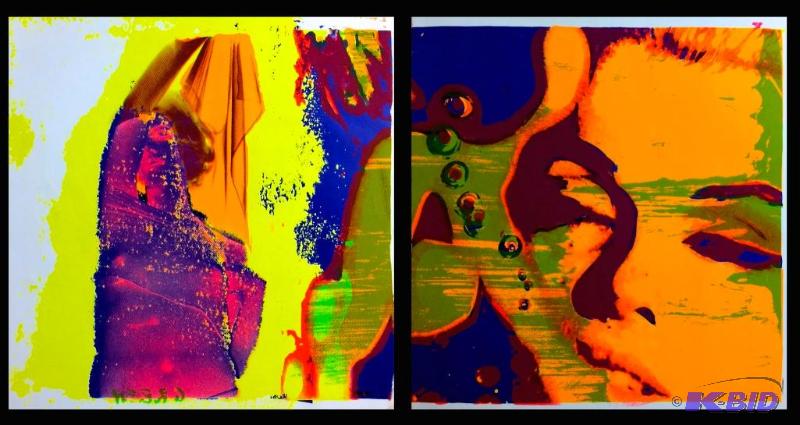 Vintage circa 1968 Bert Stern Day-Glow Seri-graphed  Lithos of Marilyn Monroe $$
