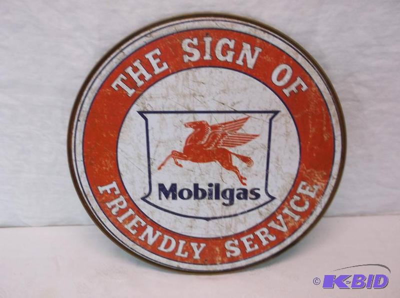 lot 109 image: Mobile gas sign measuring 11 34" D ...