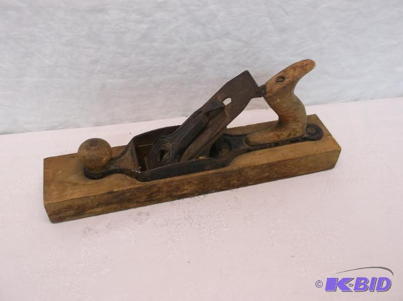 lot 110 image: Vintage wood block plane very nice display pi...