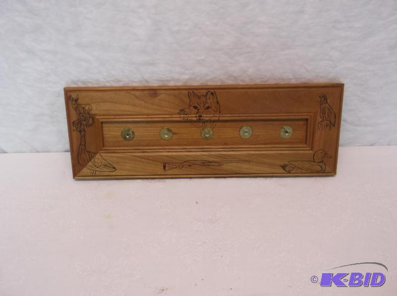 lot 112 image: Very nice hand crafted wall hanging with wild...