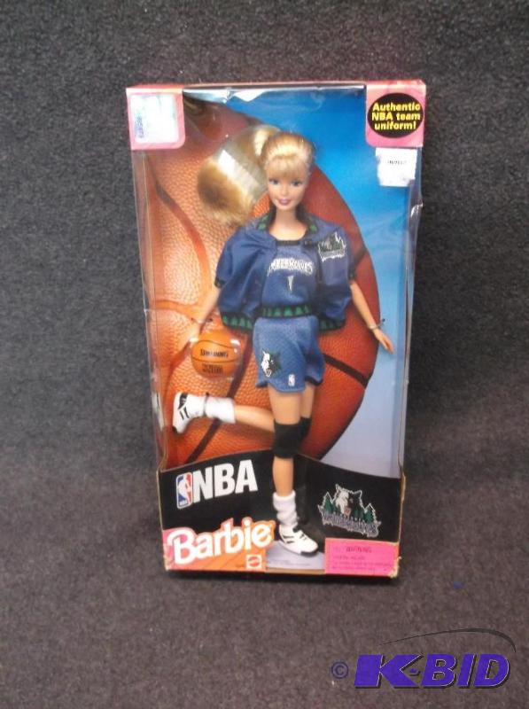 lot 126 image: Collectable MN Timberwolves NBA Barbie appear...