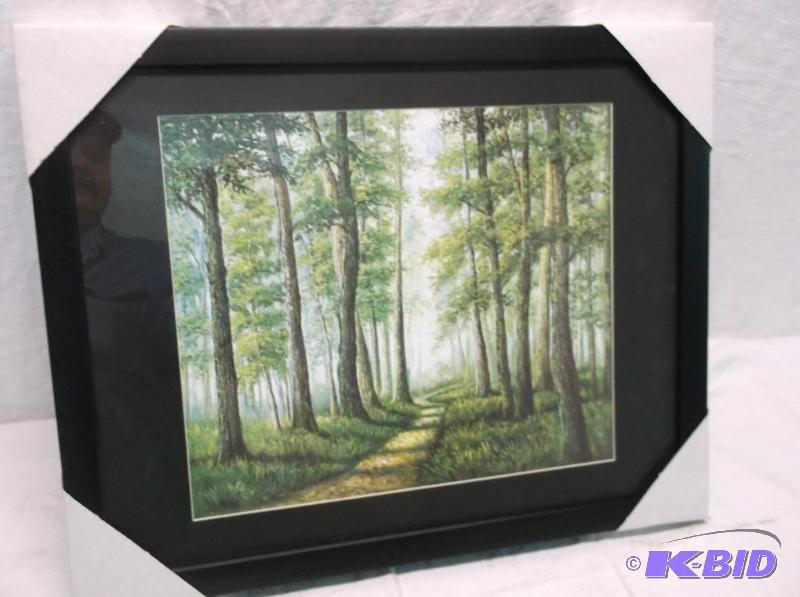 lot 19 image: Beautiful framed scenery print measuring 19 5...