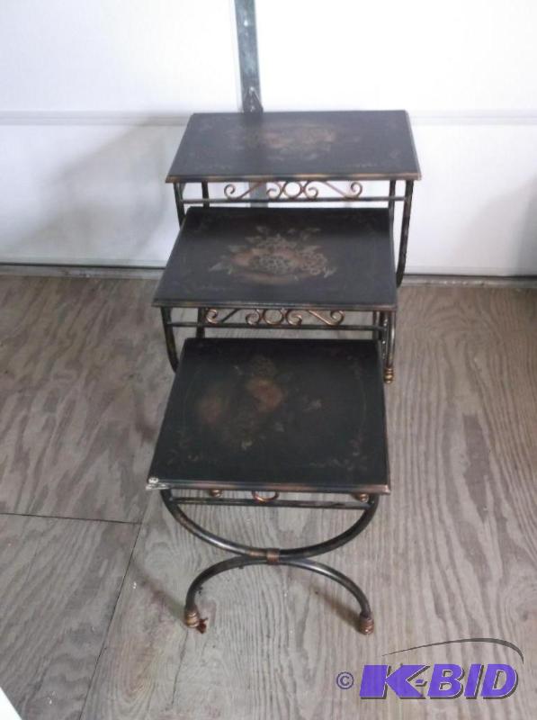 lot 60 image: Beautiful set of nesting tables the largest m...