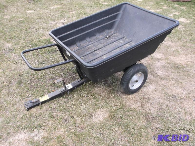 lot 61 image: Very nice dump lawn utility tailer measuring ...