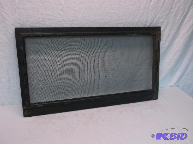 lot 83 image: Vintage window screen measuring 33 78" ...