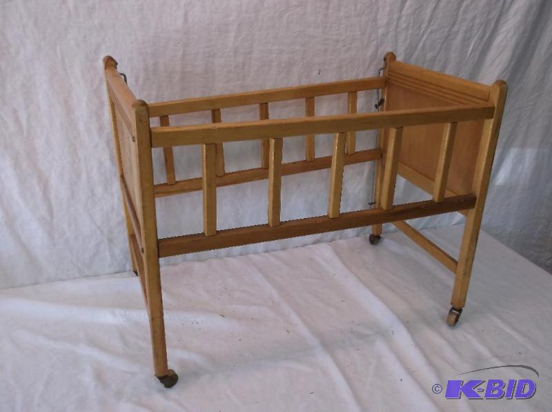 lot 99 image: Vintage doll crib measuring 25 34" L x ...
