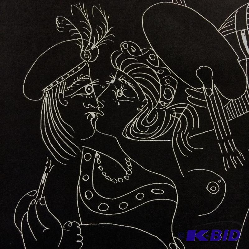Lot of 2 Picasso 1968 Litho from the Advant Garde Series