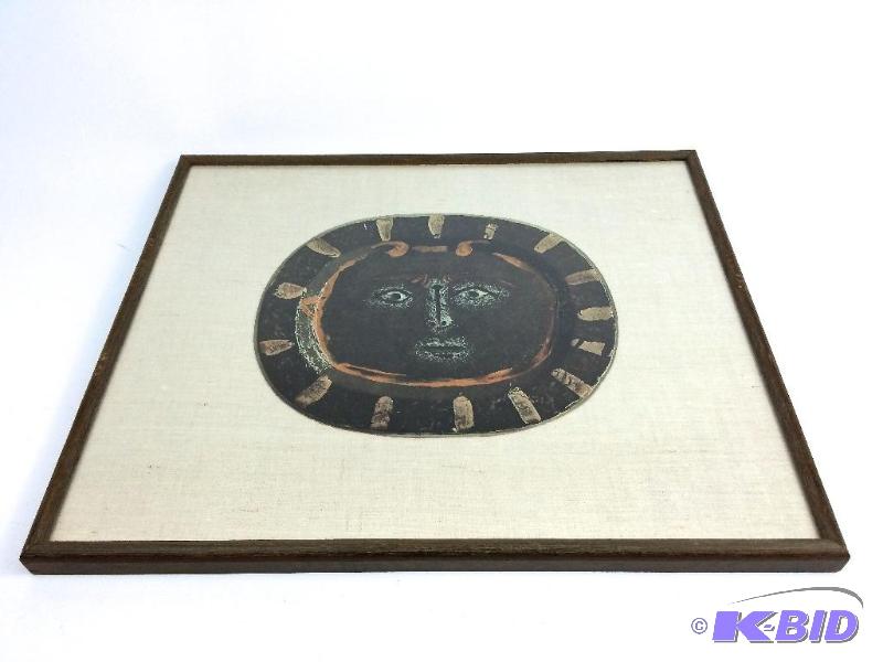 Professionally Framed Picasso Lithograph from his Famous Plate Series