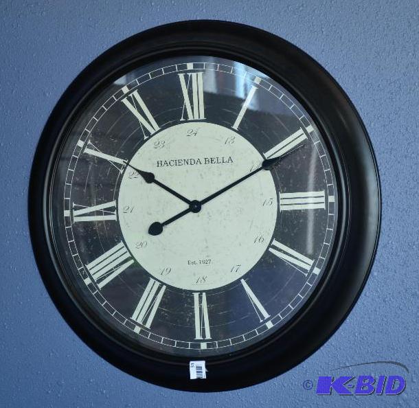 lot 33 image: Wall clock 24" diameter...