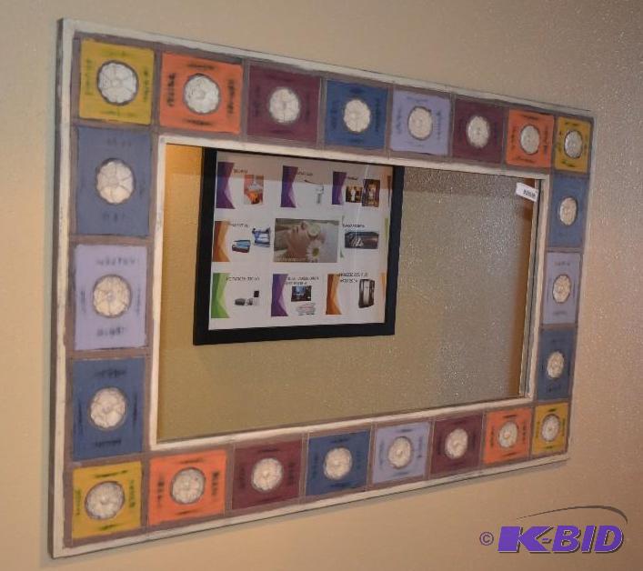 lot 59 image: Large Framed mirror 32x48"...