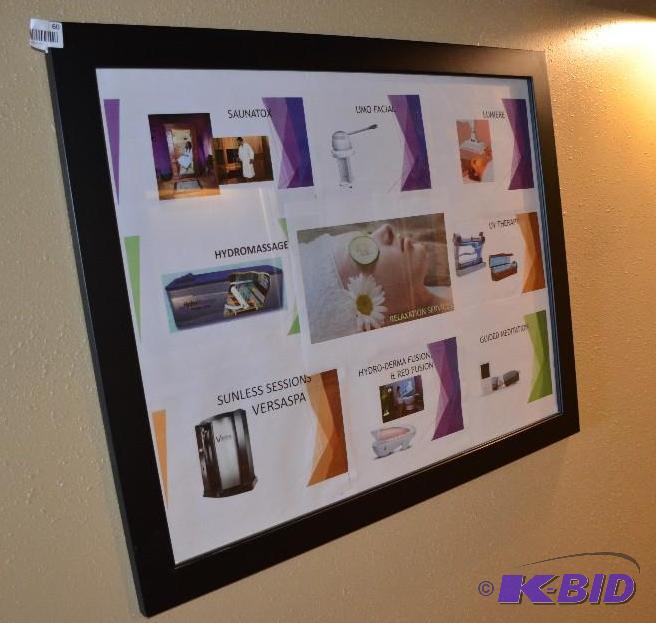 lot 60 image: Framed print 31x25"...