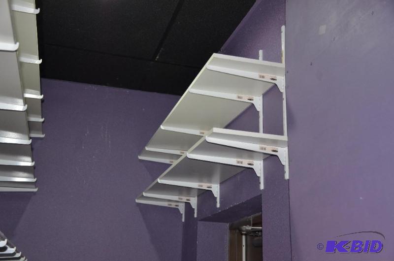 lot 94 image: Shelving boards with brackets - 92x12" &...