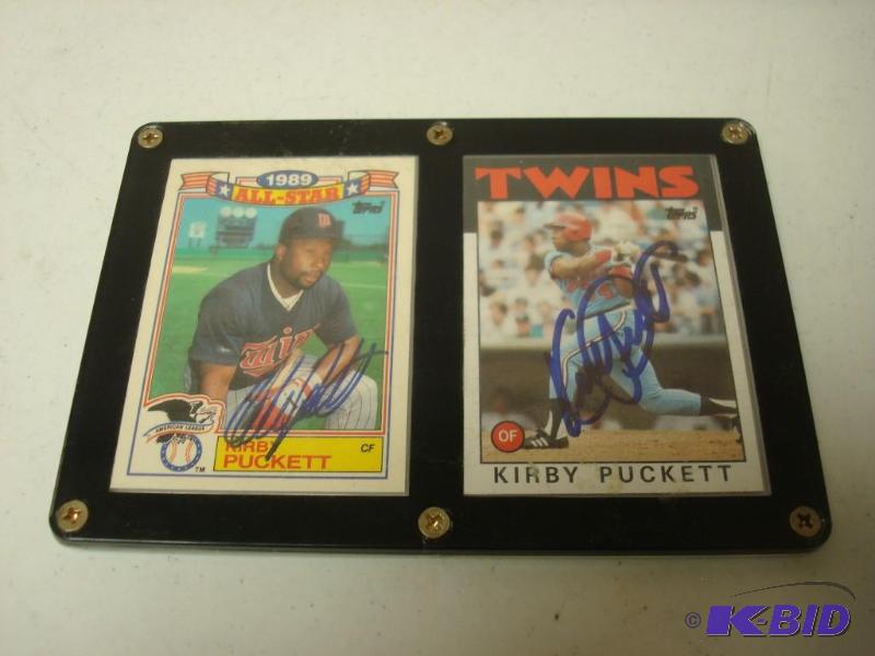 lot 104 image: Pair of Kirby Puckett Signed &nbspBaseball C...