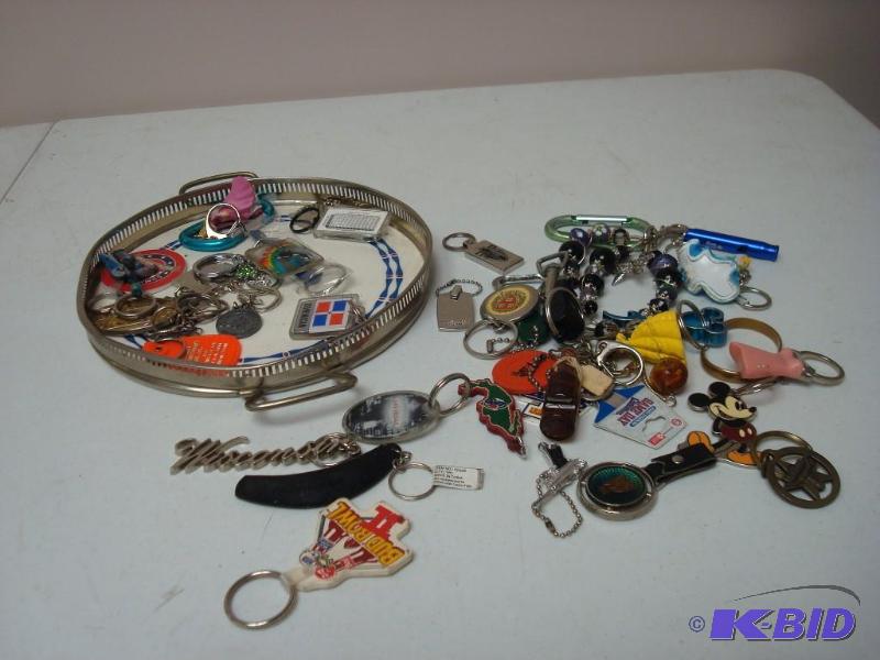 lot 108 image: Tray Filled With Key Chains...
