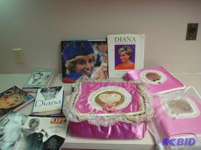 lot 115 image: Lot of Princess Diana Items, Home Made Scrap ...