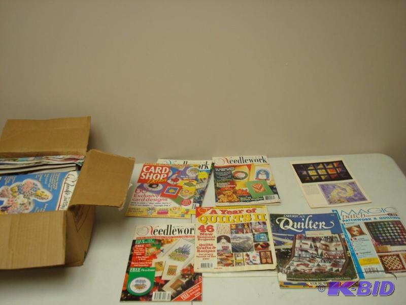 lot 147 image: Box Filled With Quilting Magazines...