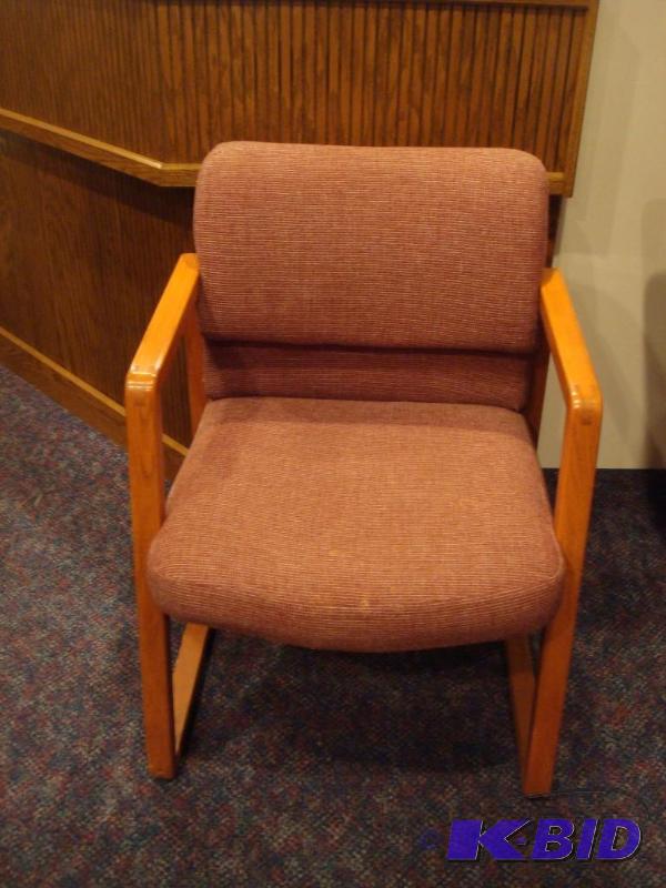 lot 18 image: Padded Chair, Good Condition...