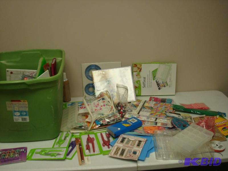lot 182 image: Bin Filled With A Lot Of Crafting Items...