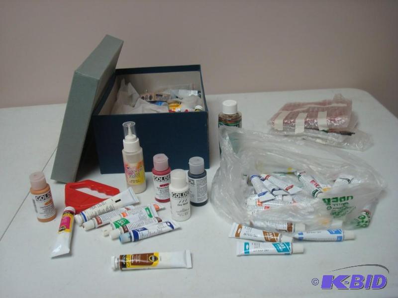 lot 193 image: Box Filled With Oil Paints...