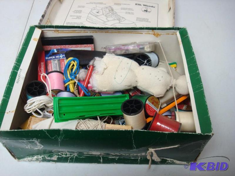 lot 202 image: Box Of Sewing Items...