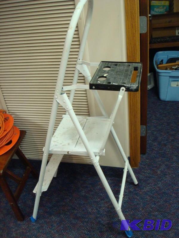 lot 29 image: Folding Step Ladder, Used, Shows Wear...