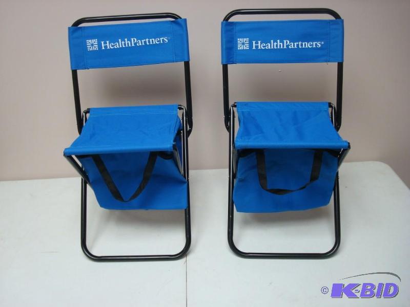 lot 55 image: Pair Of Folding Cooler Chairs...