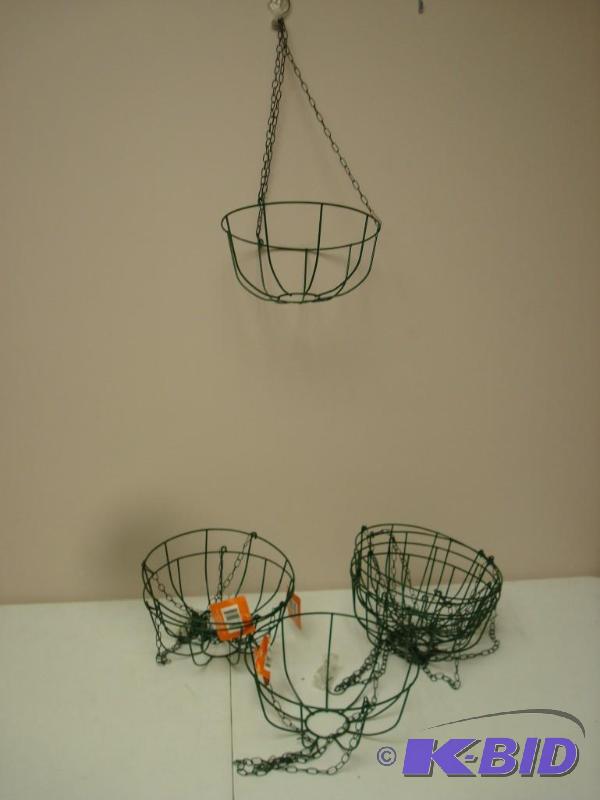 lot 71 image: Lot Of Hanging Wire Baskets...