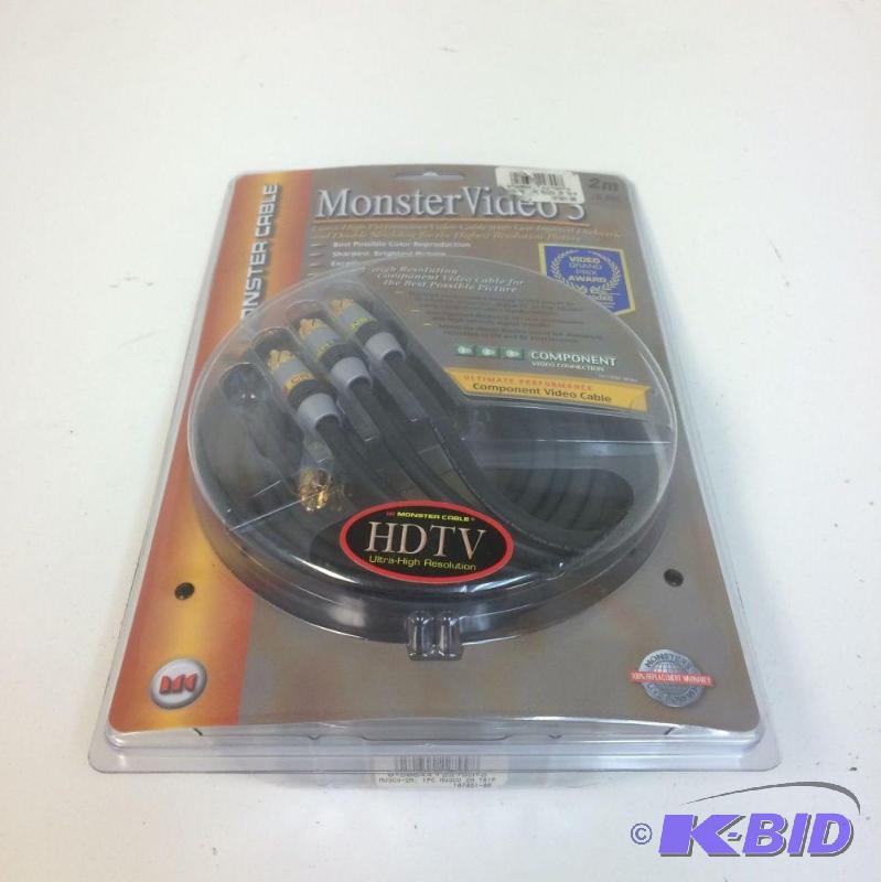 NEW Monster Cable MonsterVideo 3 6.6FT Compon...