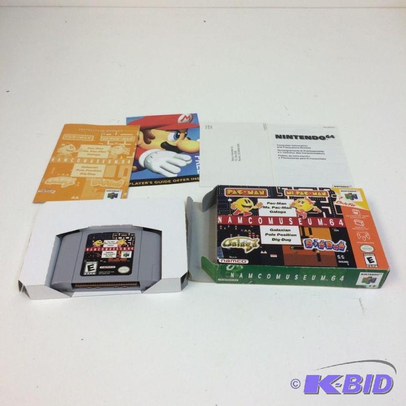 Namco Museum 64 with Box &amp Manuals Pac-M...