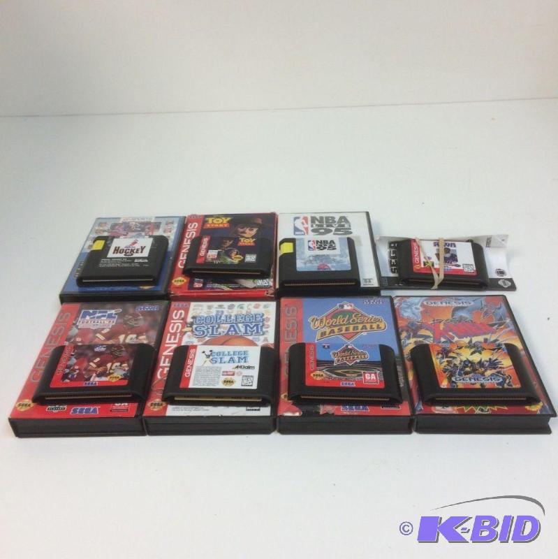 Lot of (8) Sega Genesis Games Untested Listi...