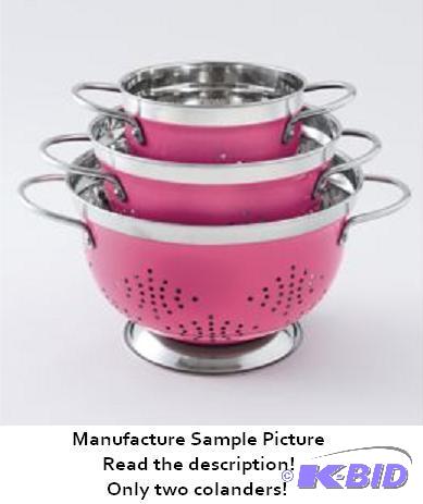 Two Piece Colander Set - Two only - Raspberr...