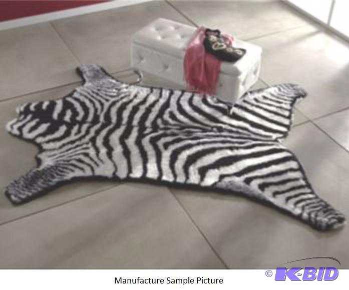 Zebra Faux Fur Rug - 42 x 70 - Bring the exot...