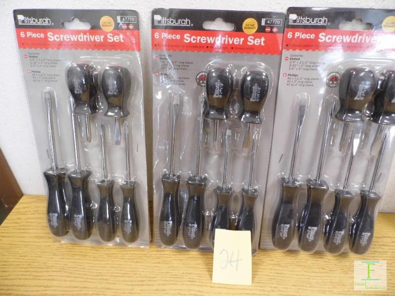 3 Sets of New Screwdrivers