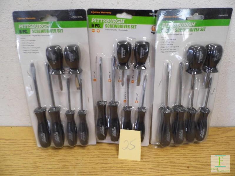 3 Sets of New Screwdrivers
