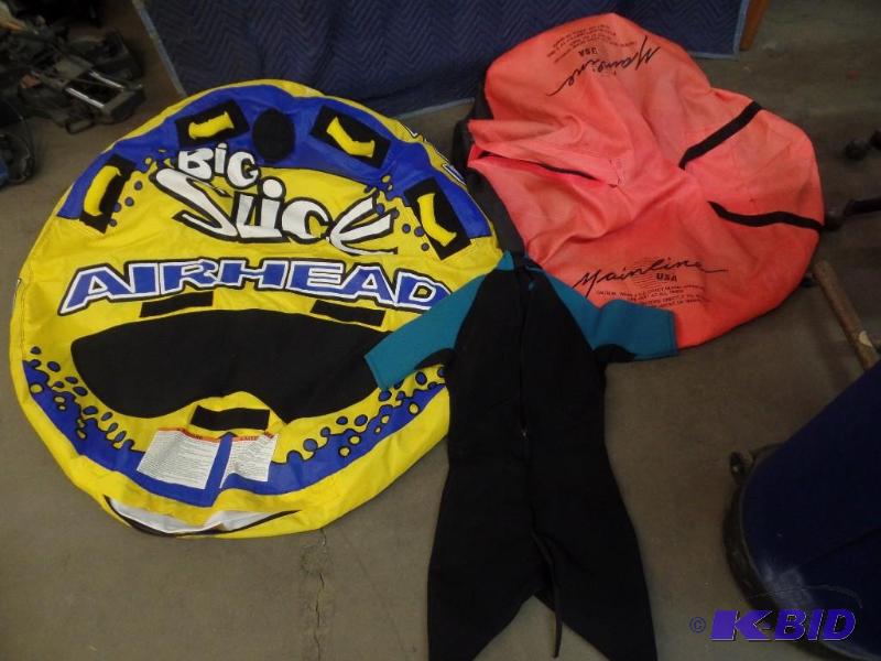2 Round Inflatables and a Wetsuit