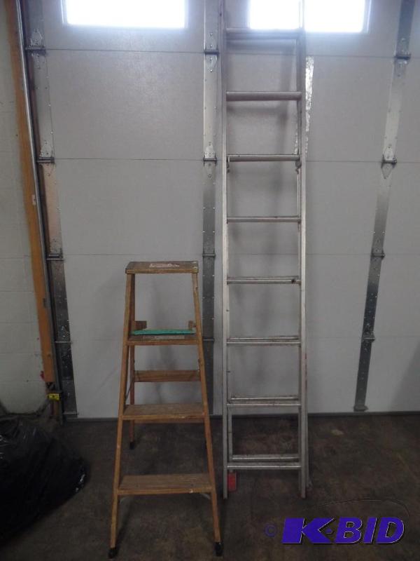2 Ladders & a Metal Stool
