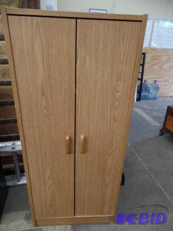 Wood Cabinet with 4 Shelves