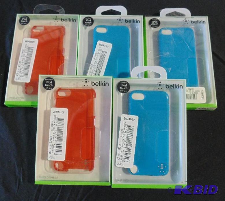 lot 19 image: New - Lot of 5 - Assorted Belkin iPod Touch 5...