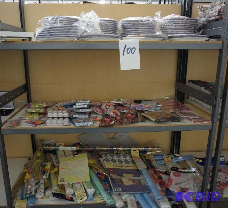 lot 100 image: 1 Lot of Paper Products and Decorative Access...
