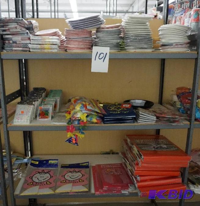 lot 101 image: 1 Lot of Paper Products and Decorative Access...